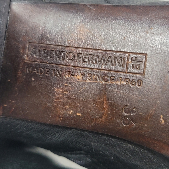 Alberto Fermani Black Leather Boots - Picture 12 of 15